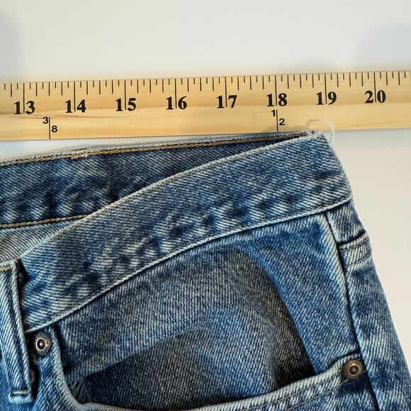 Wrangler Regular Fit Jeans 42x30 Made in Mexico Vintage Y2K Faded Wash - Picture 5 of 11